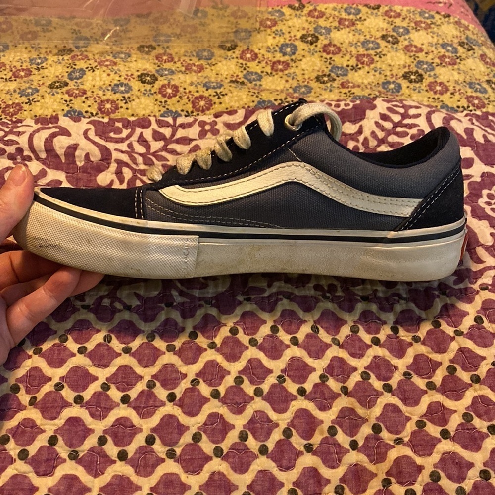 Vans two tone blue with white accents size 6 - Picture 3 of 6